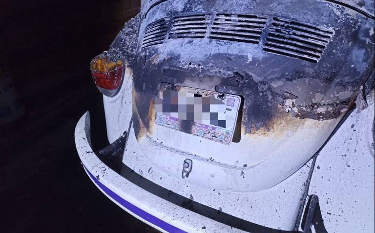  Incendian dos taxis de la ruta alimentadora en la Niños Héroes